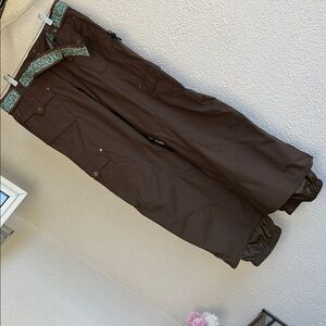 Burton Women's Brown Pants with Teal Details